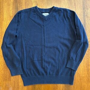 Boys Navy V-Neck Sweater | Size 5/6 | School Uniform Classic